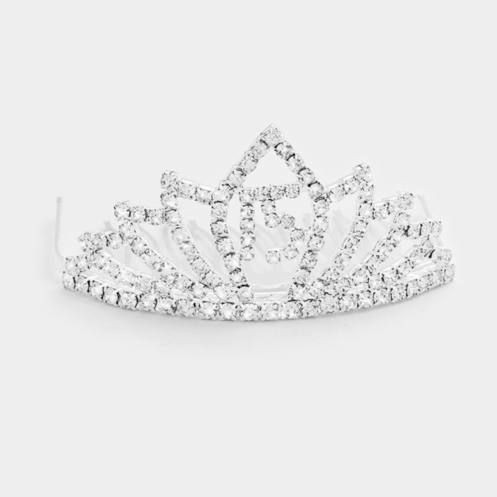 Crystal Rhinestone 15 Princess Mini Tiara